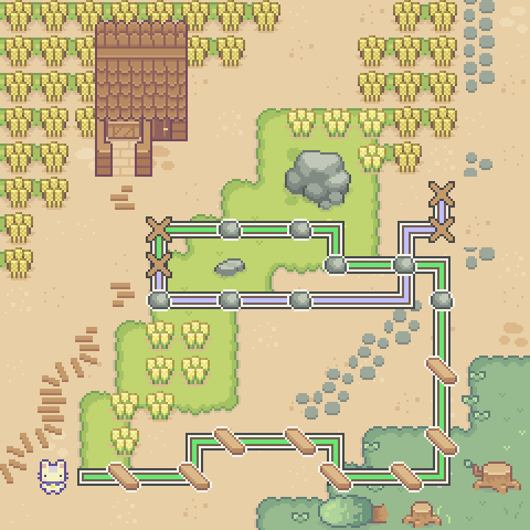 Map overview and path